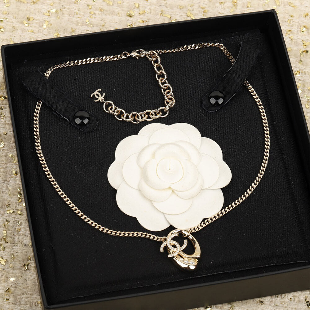 Double CC Logo Necklace