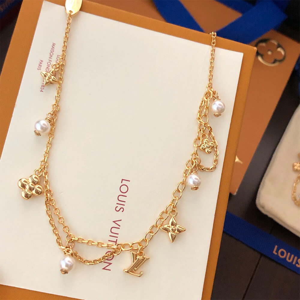Collier LV Blooming Pearls