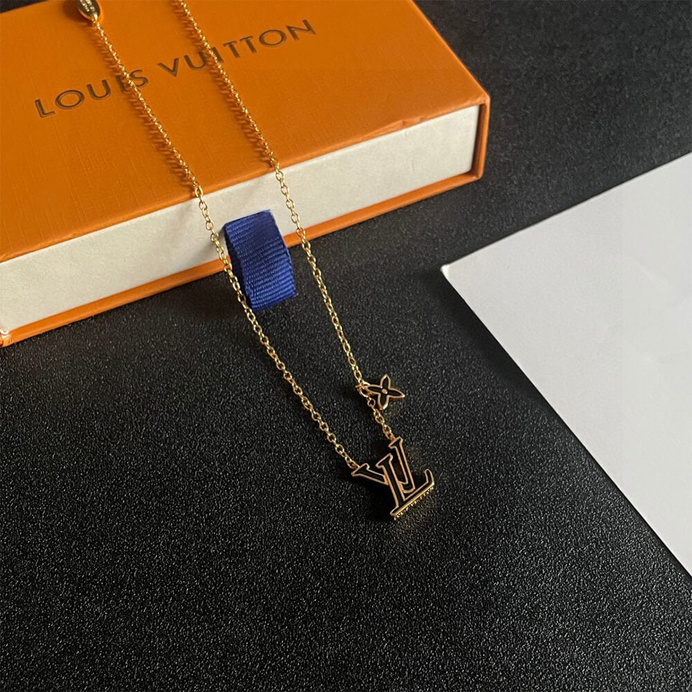 Collier iconique en émail LV