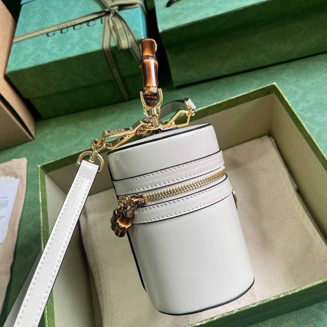 Mini bamboo shoulder bag