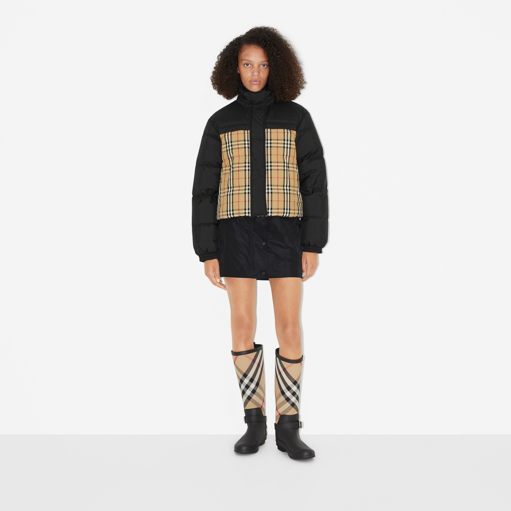 Manteau réversible Burberry pour femme (tailles : S, M, L, XL)