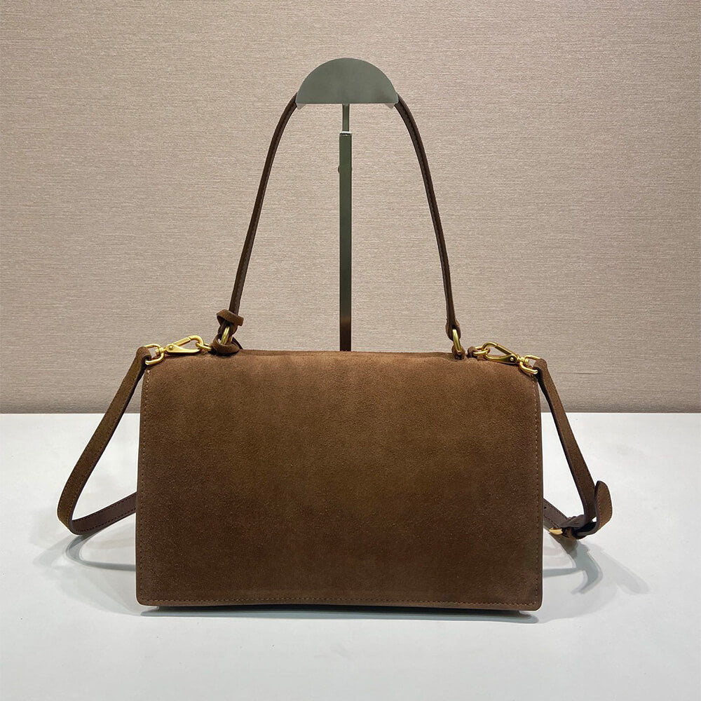 Soft Sound Medium Suede Shoulder Bag