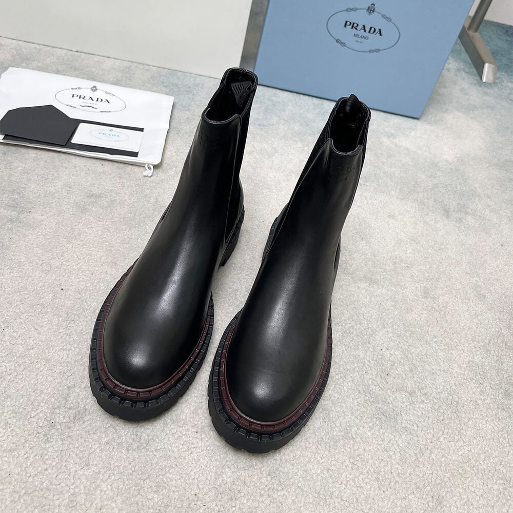 Double Chocolate Leather Chelsea Boots