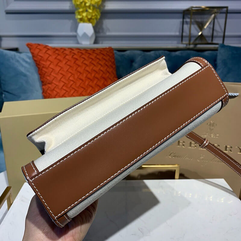 Pocket Medium Leather-Trimmed Canvas Tote