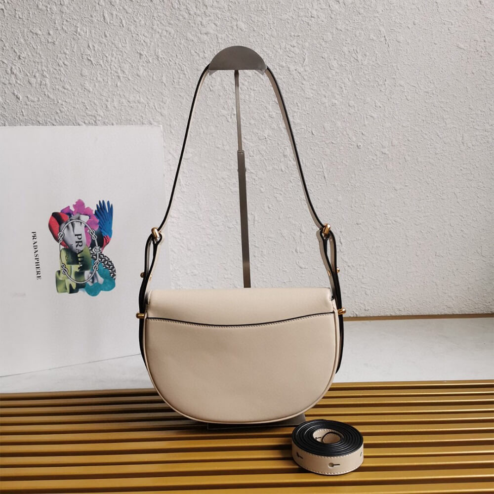 Arque Leather Shoulder Bag with Flap