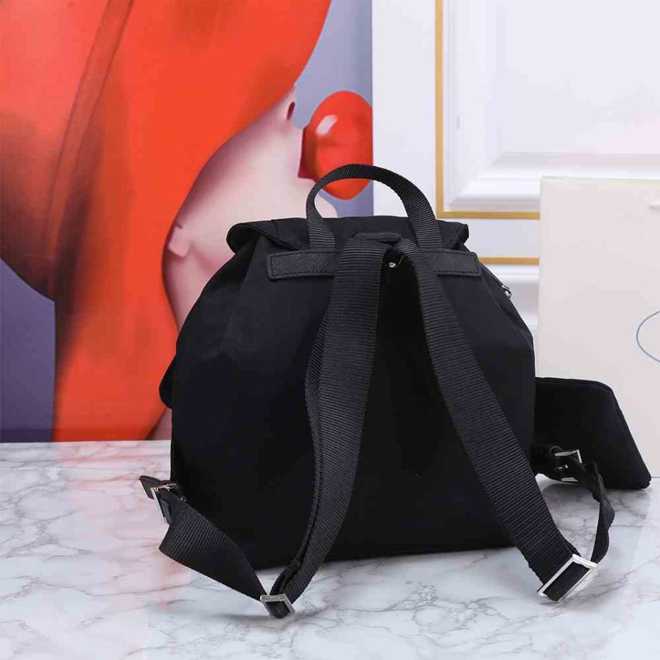 Re-Nylon Medium Backpack with Pouch