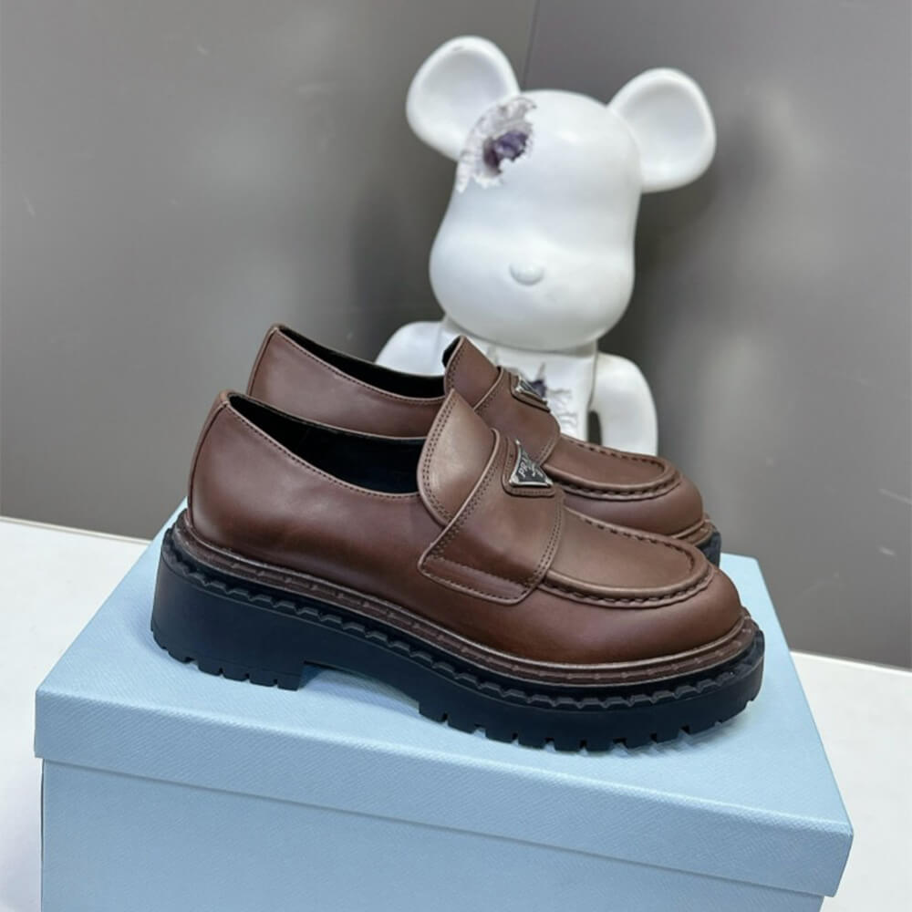 Double Chocolate Leather Loafers