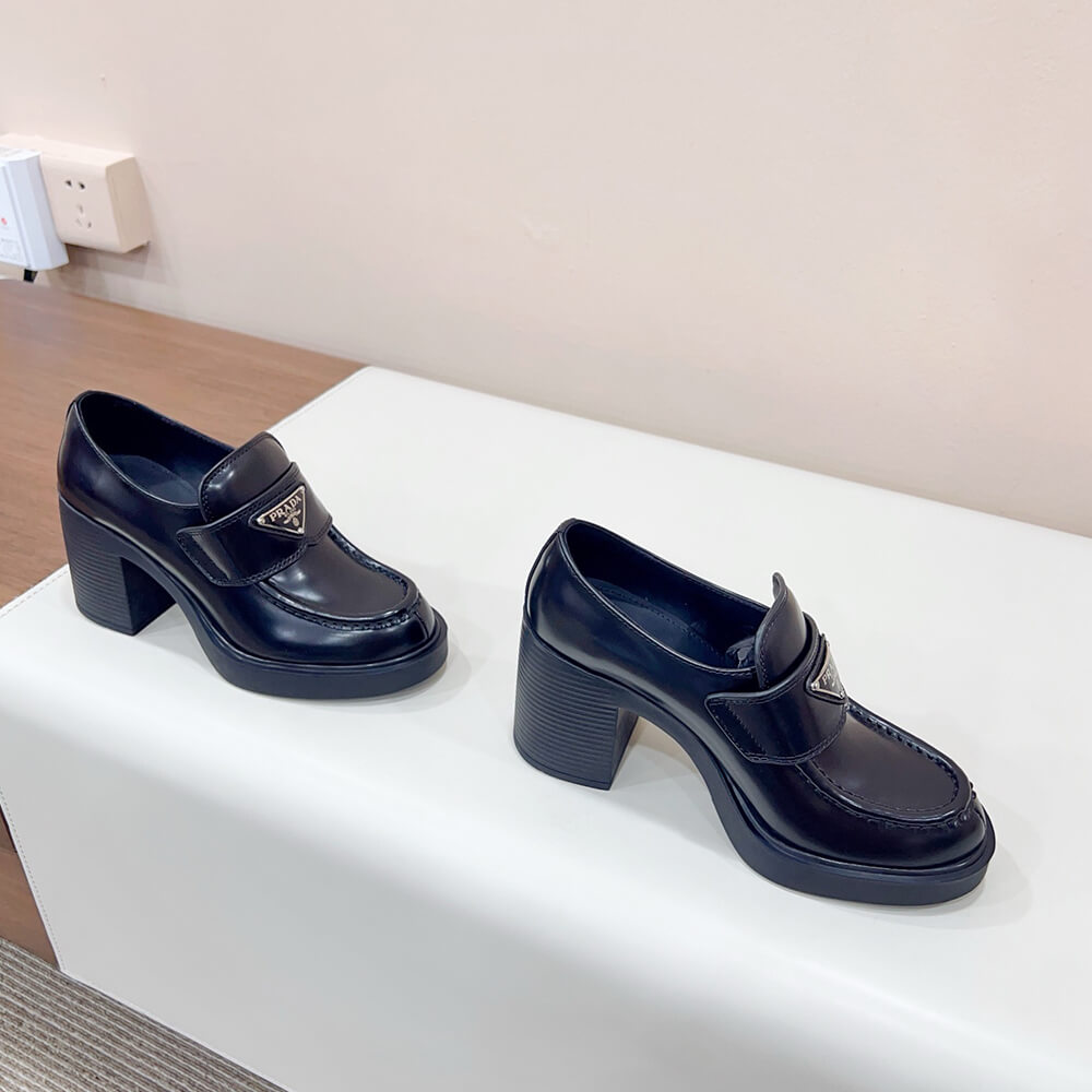 Brushed Leather Loafers