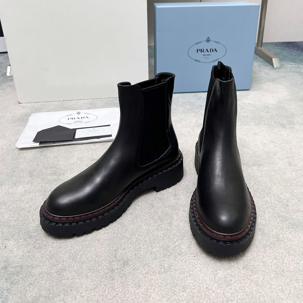 Double Chocolate Leather Chelsea Boots