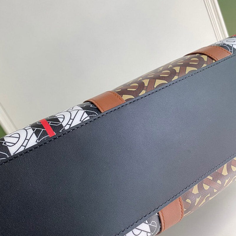 Monogram Stripe E-Canvas Tote