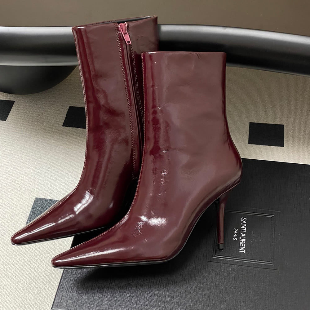 Ashley Booties in Smooth Leather