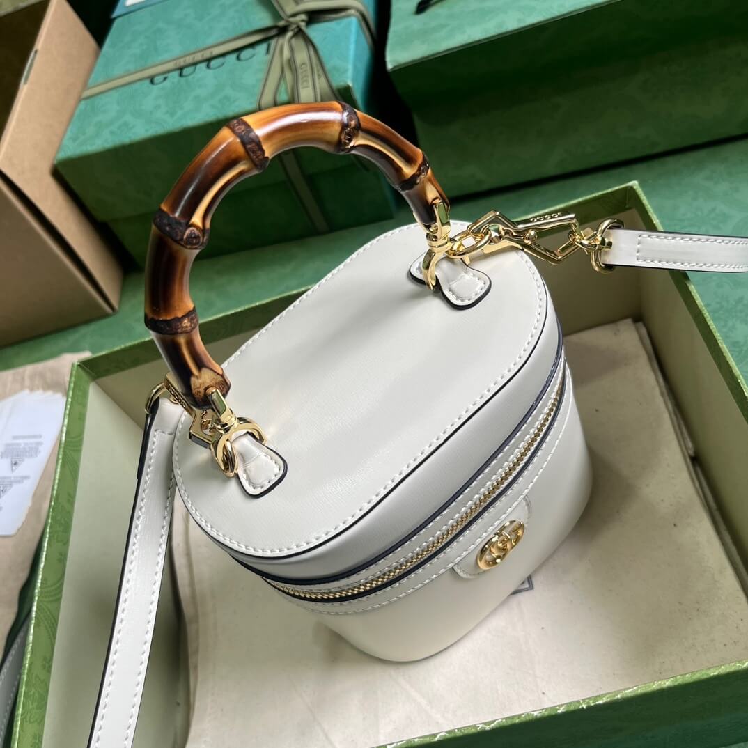 Mini bamboo shoulder bag