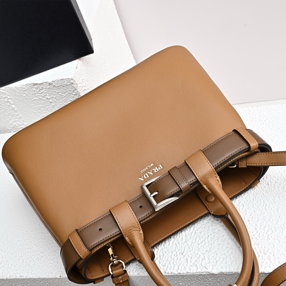 Buckle Small Suede Handbag with Belt