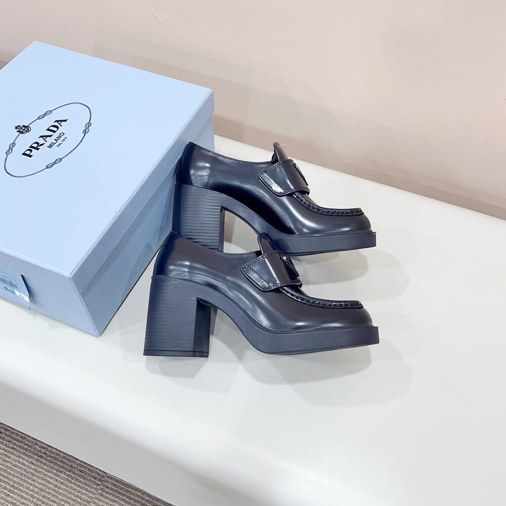 Brushed Leather Loafers