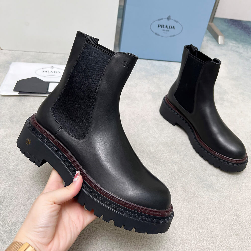 Double Chocolate Leather Chelsea Boots