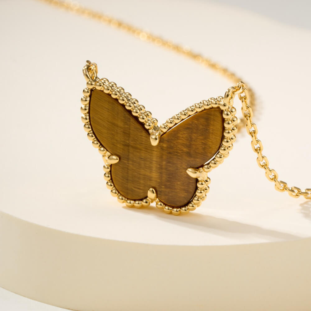 Arpels Lucky Alhambra Butterfly Pendant