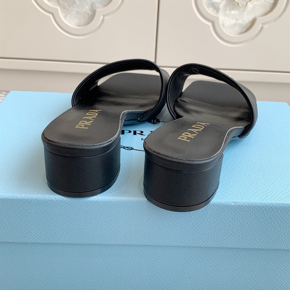 Saffiano Patent Leather Sandals