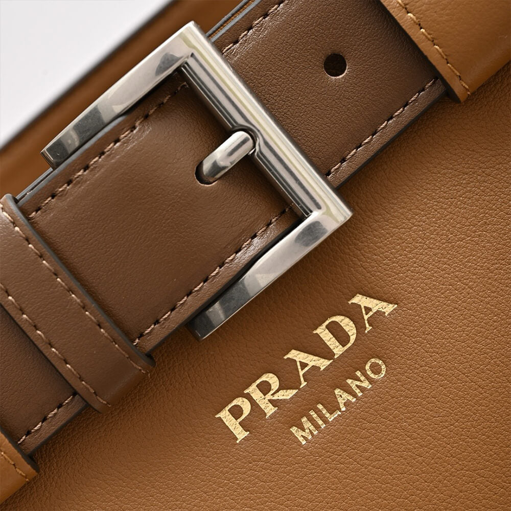 Buckle Small Suede Handbag with Belt