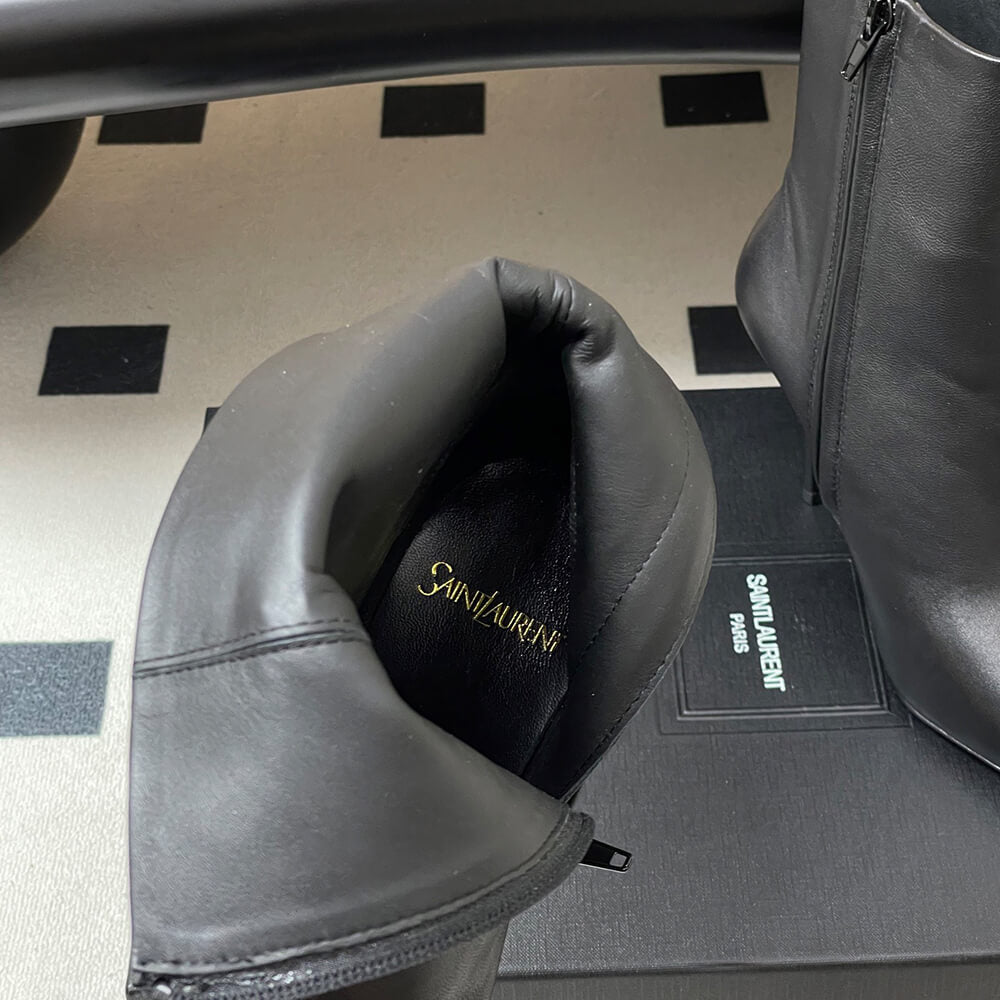 Ashley Booties in Smooth Leather