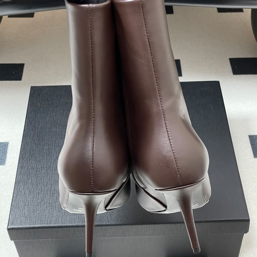 Ashley Booties in Smooth Leather