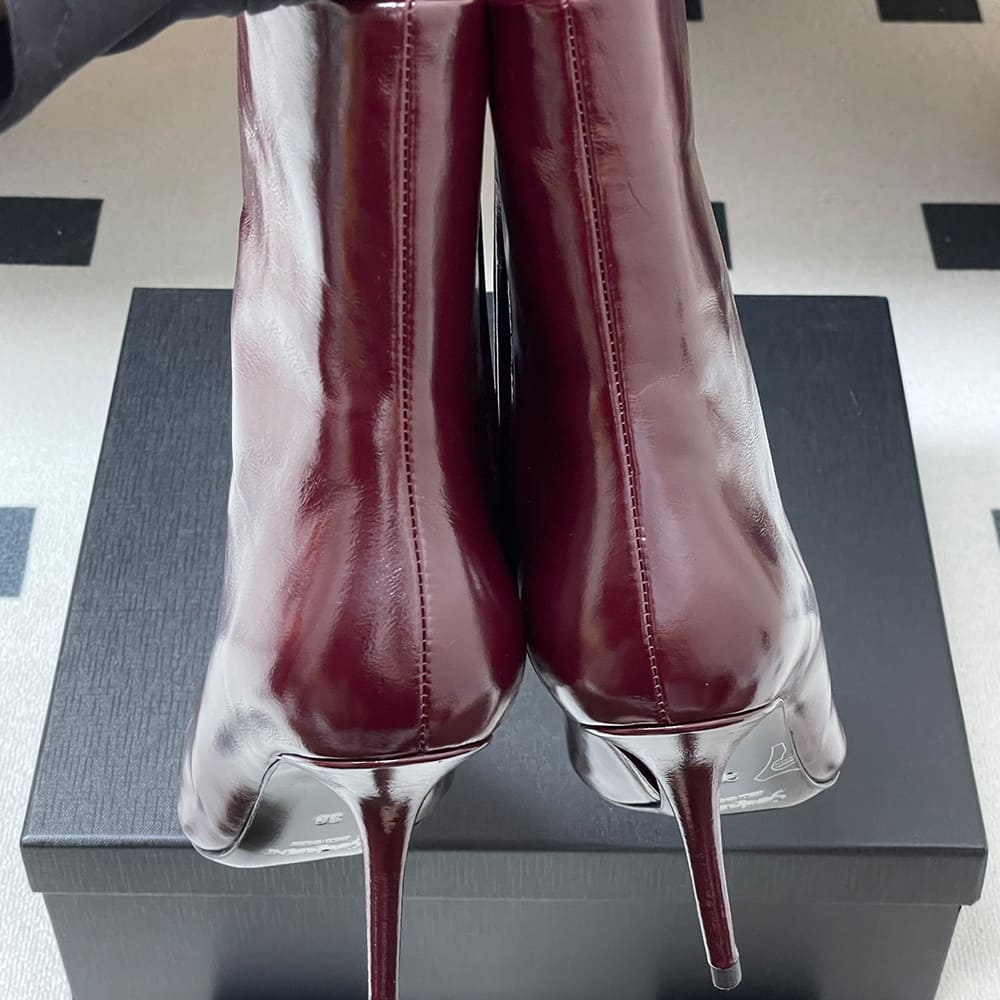 Ashley Booties in Smooth Leather