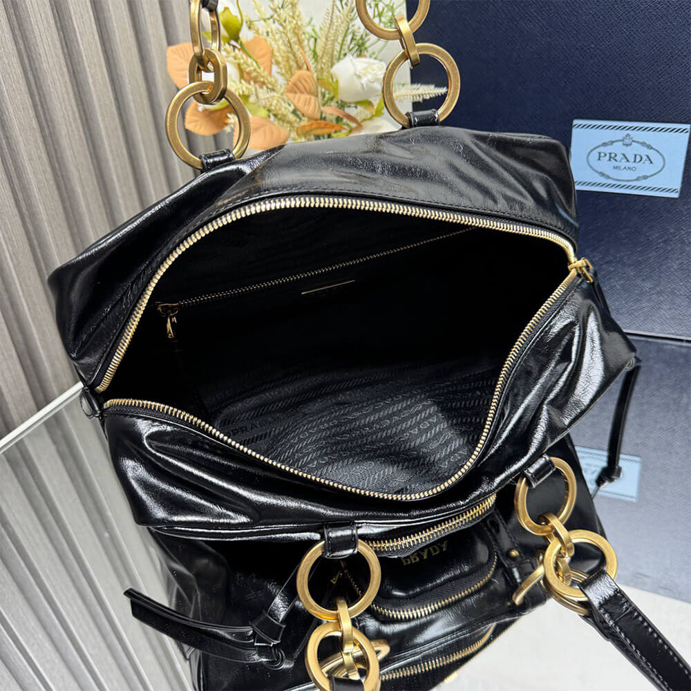 Dangle Medium Leather Top-Handle Bag