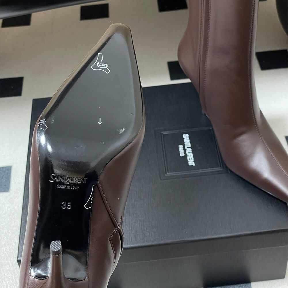 Ashley Booties in Smooth Leather