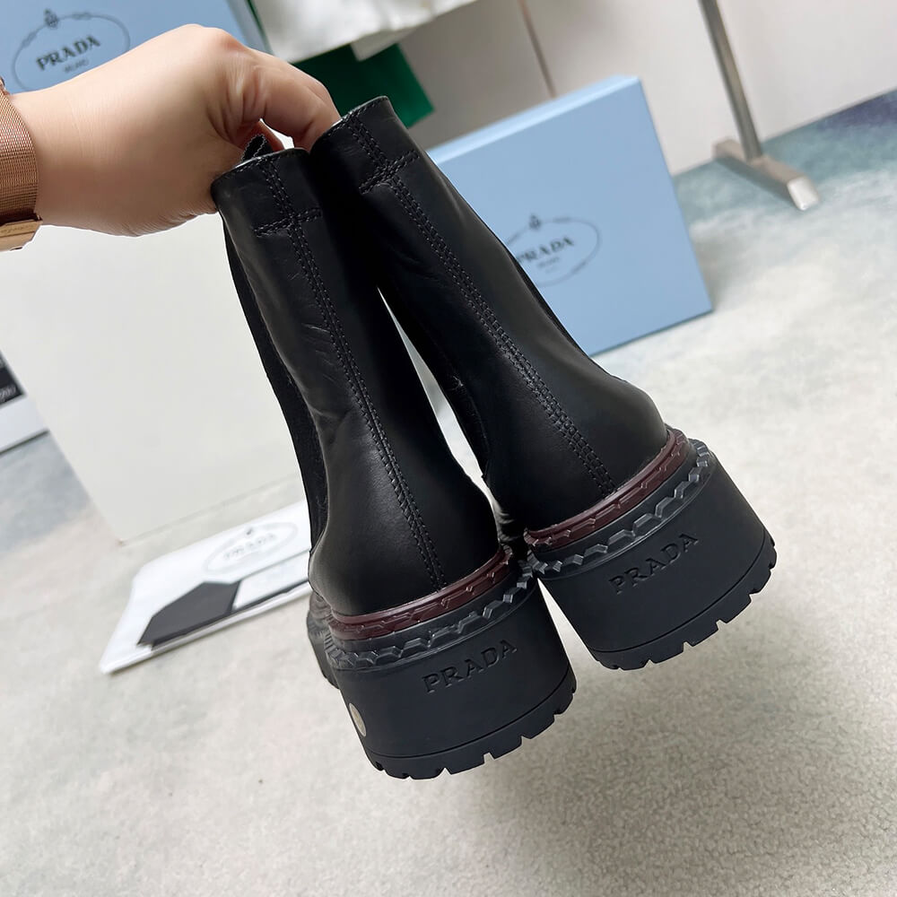 Double Chocolate Leather Chelsea Boots