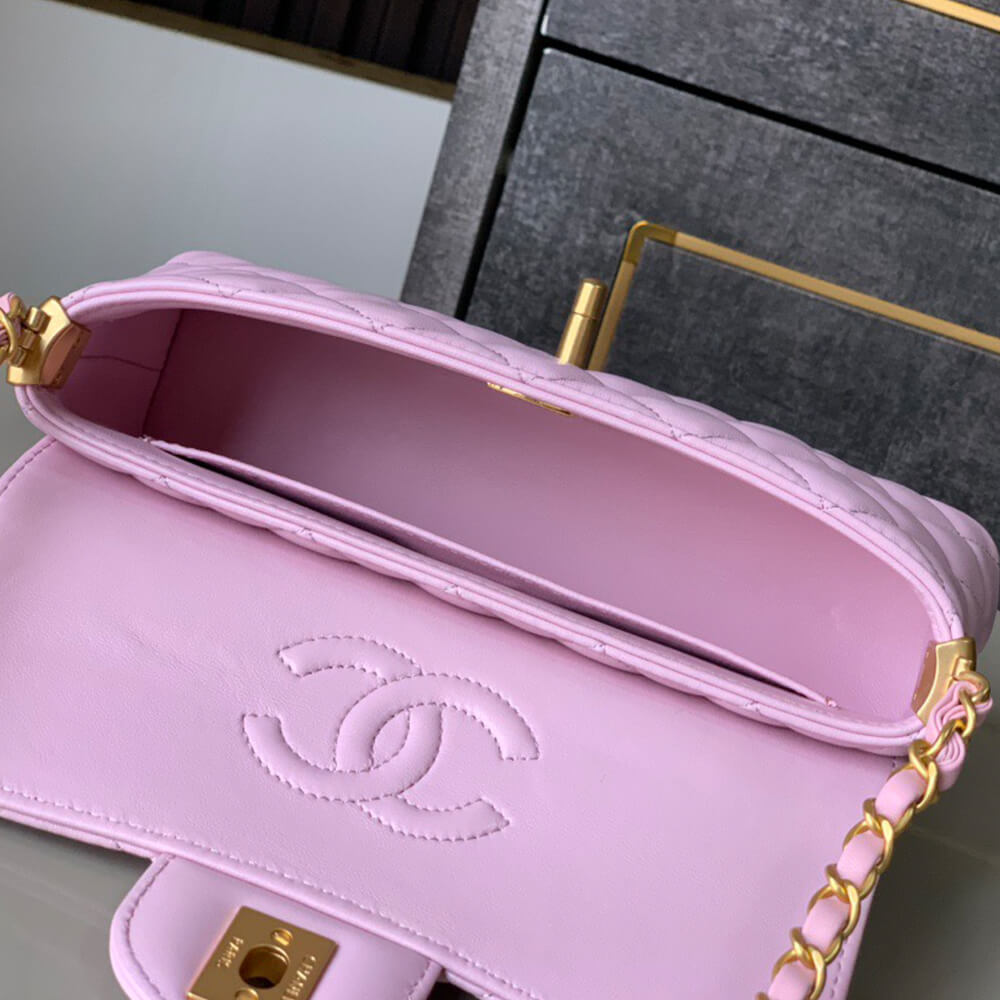 Mini Flap Bag with Top Handle