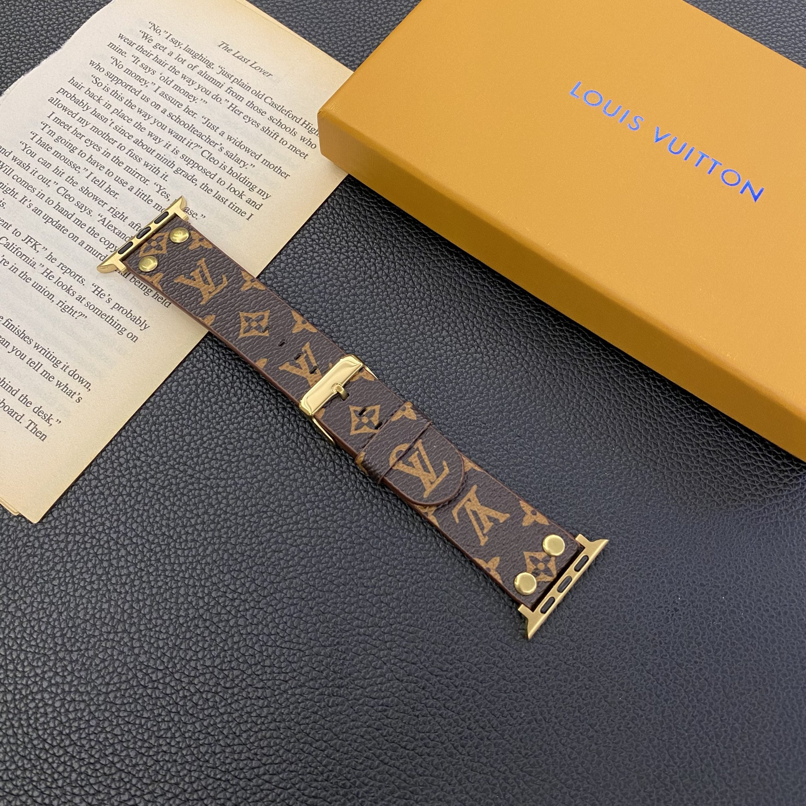 Louis V Apple Watch Bands Brown Monogram