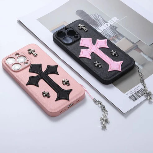 Chrome Hearts Cross Phone Case iPhone 11 12 13 14 15 Pro Max Plus