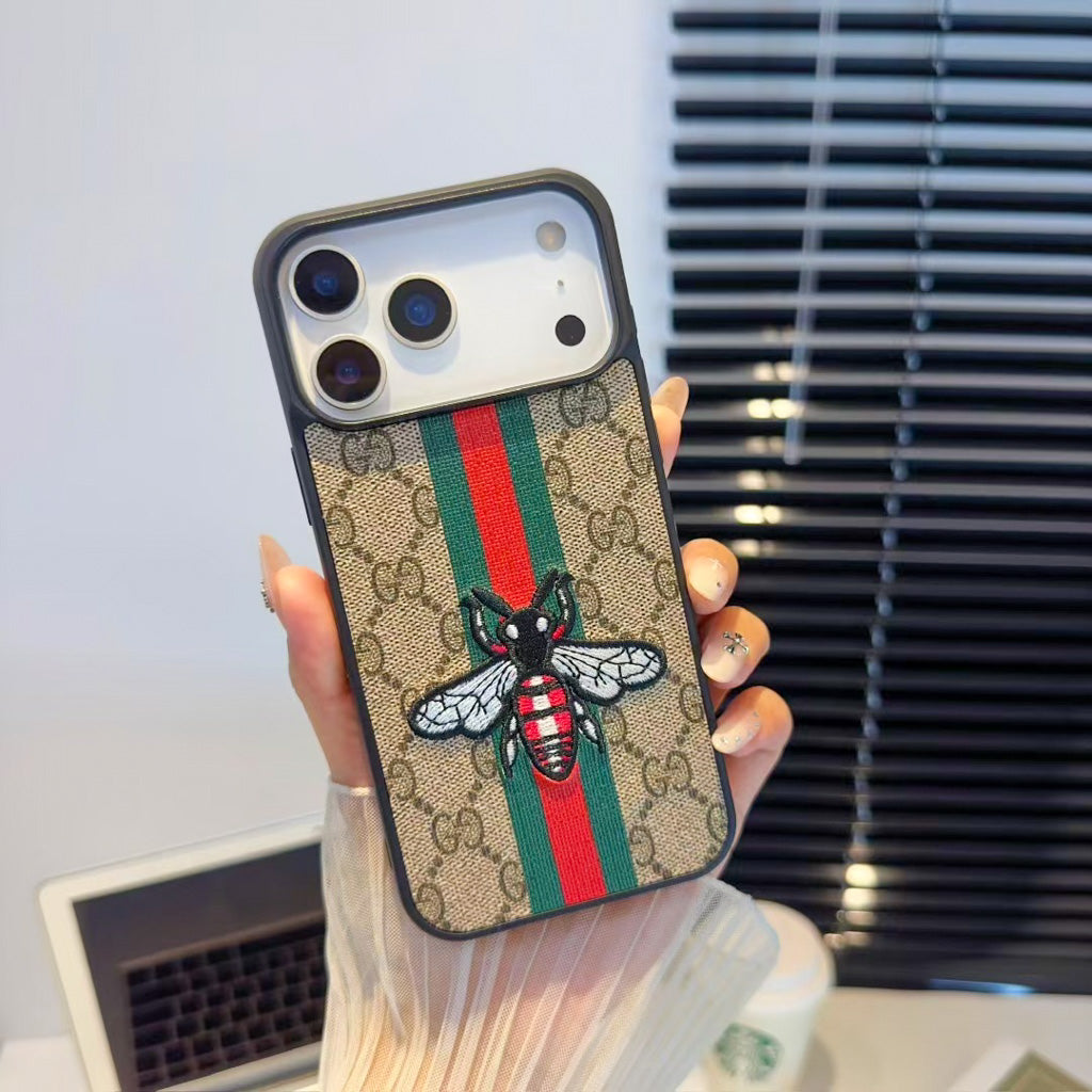 GG-Stickerei iPhone-Hülle für 17 / Pro / Pro Max / Air-Serie 