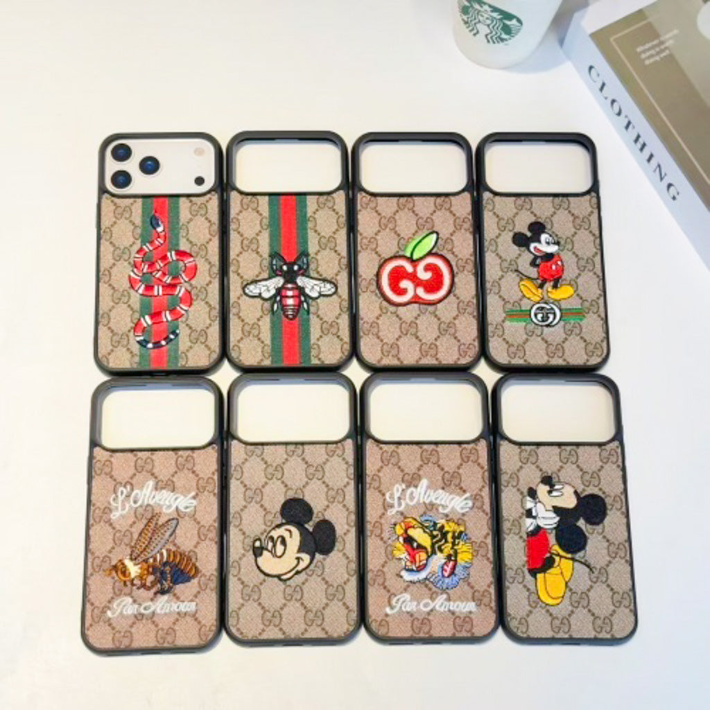 GG-Stickerei iPhone-Hülle für 17 / Pro / Pro Max / Air-Serie 