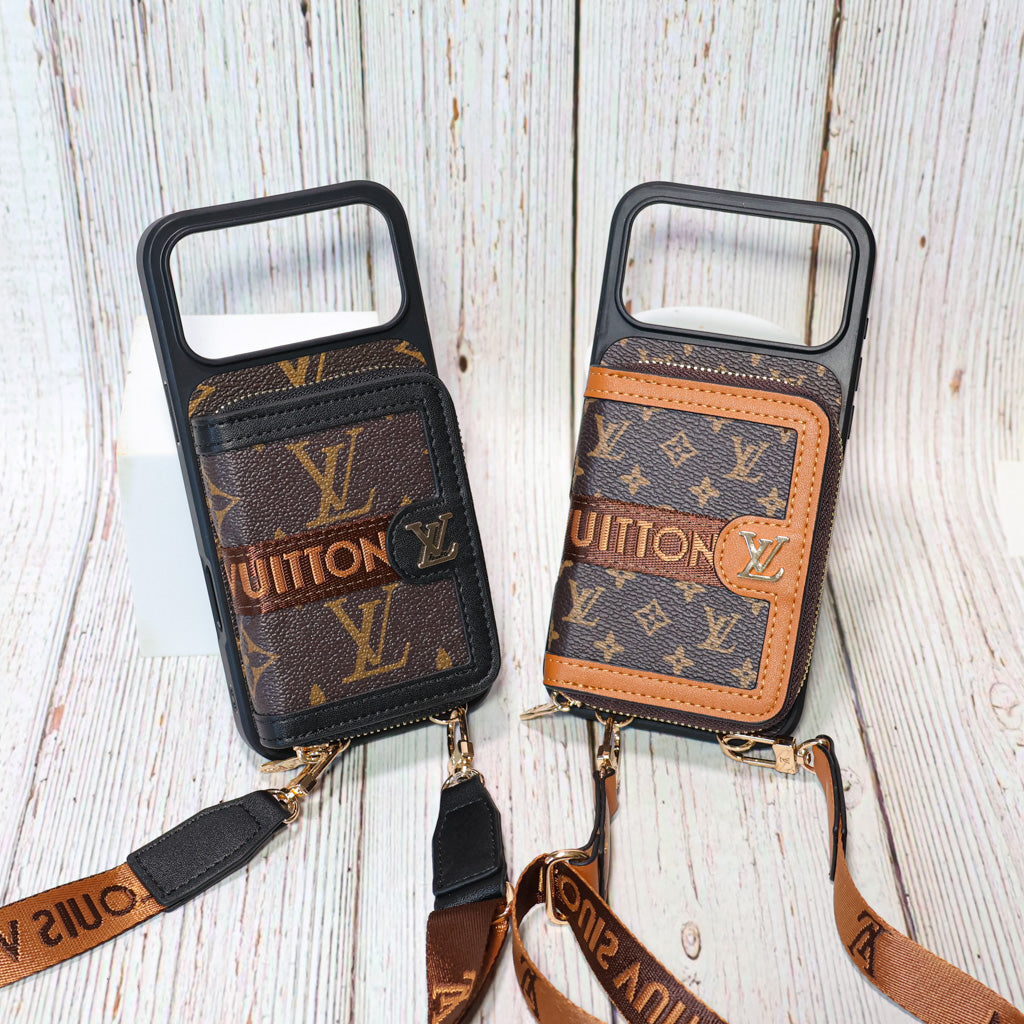 Designer-Umhängetasche von Louis Vuitton mit Reißverschluss für iPhone 17/Pro/Pro Max/Air 