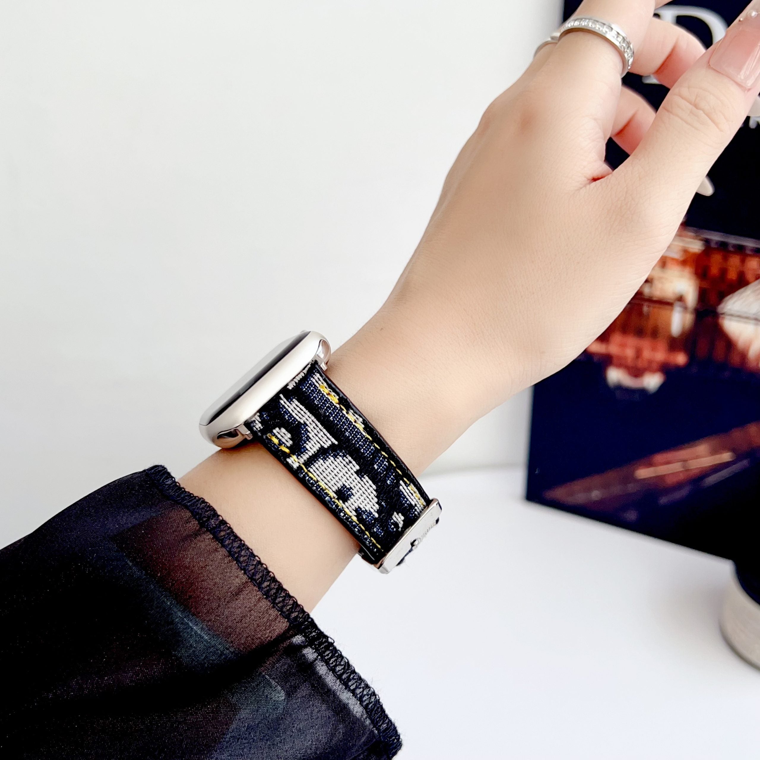 Fabric Dior Apple Watch Band