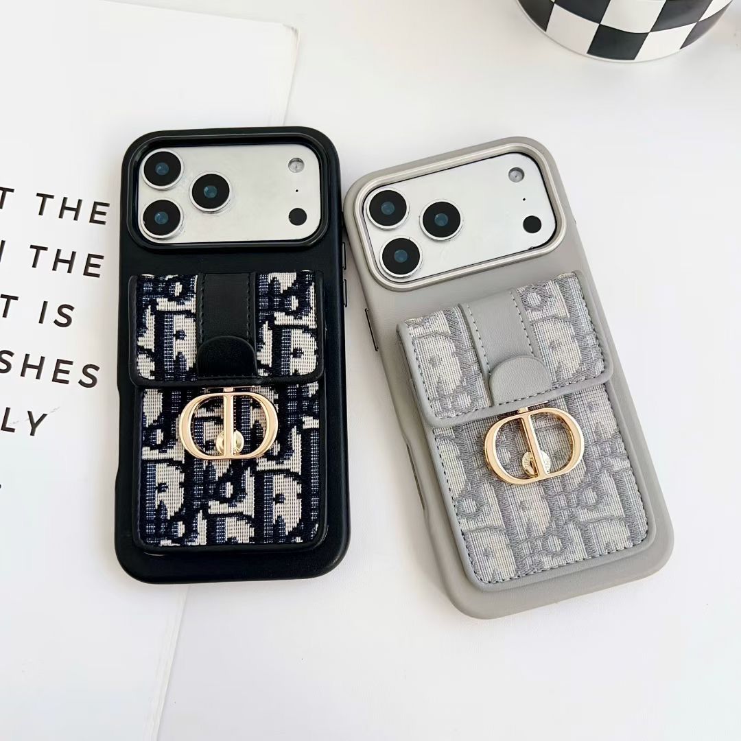 DR Crossbody iPhone-Hülle mit Kartenhalter für 12-17 / Pro / Pro Max / Plus 