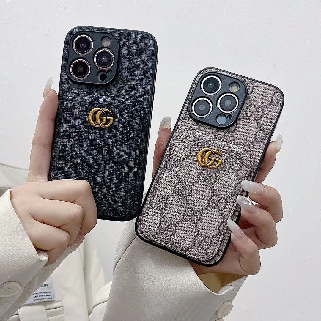Gucci Handyhülle für iPhone 14 Pro Max, 12, 13, 14, 15 und 16 mit Kartenhalter 