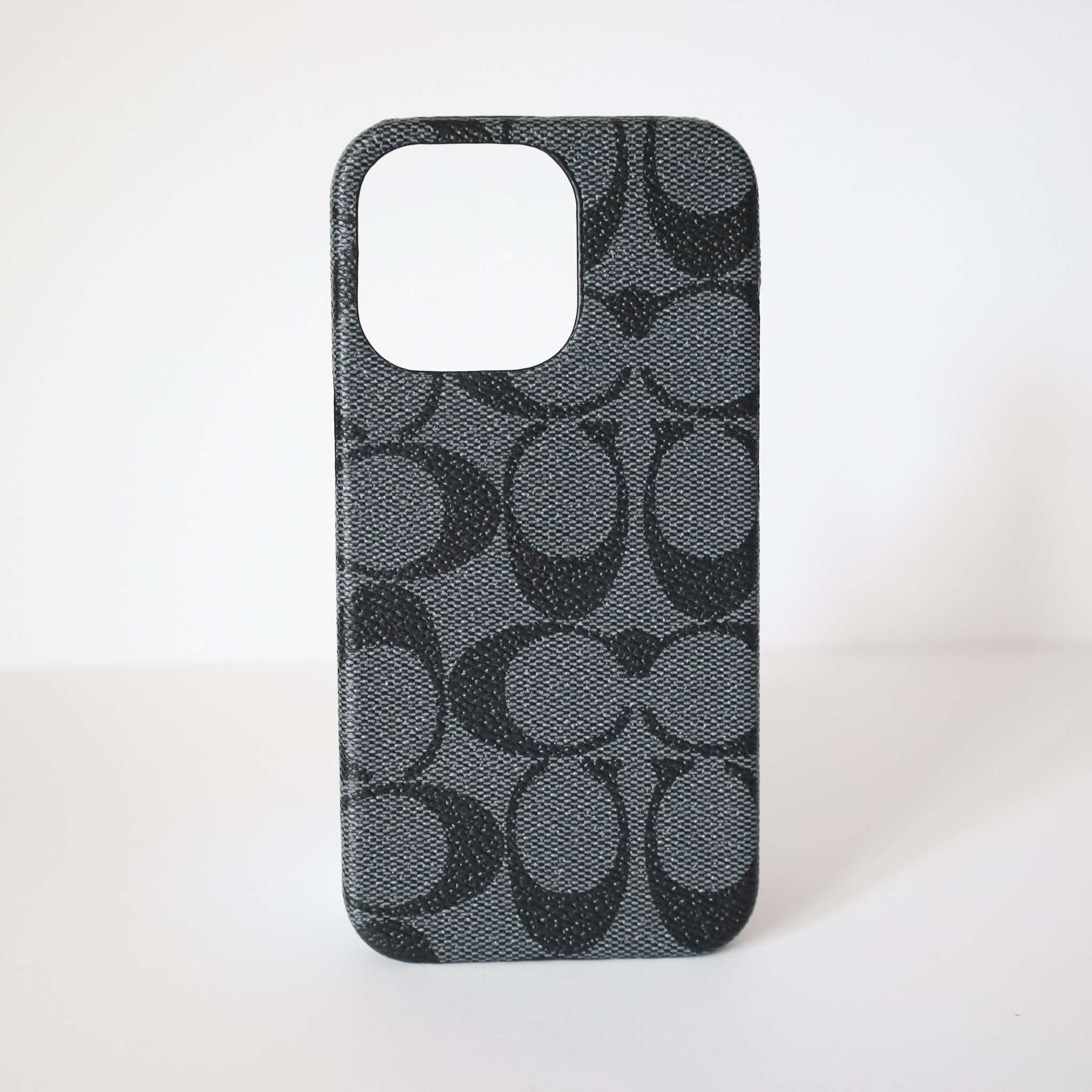 Black Pattern Cell Phone Case for iPhone 11 12 13 Pro Max