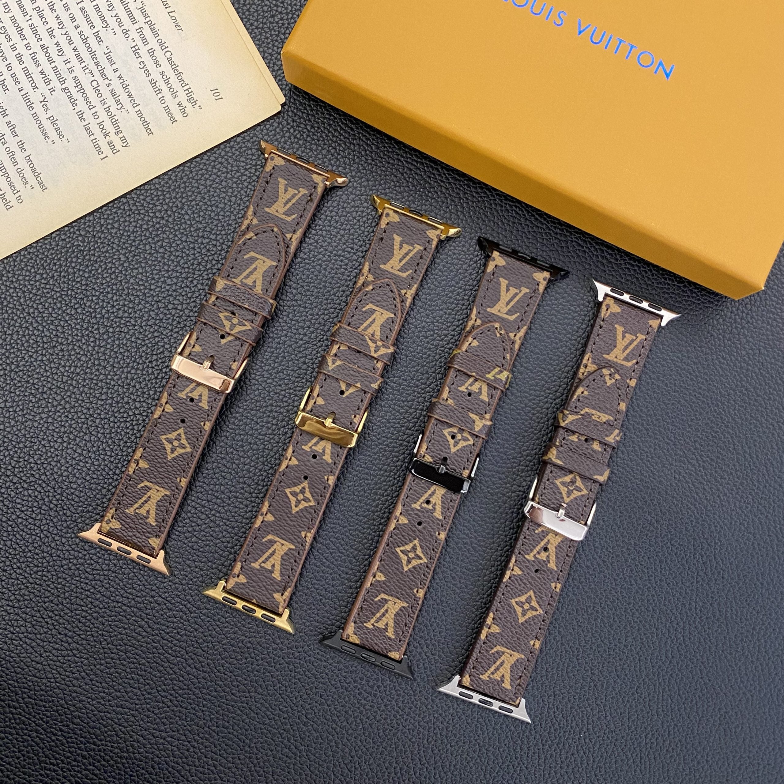 Louis V Apple Watch Bands Brown Monogram