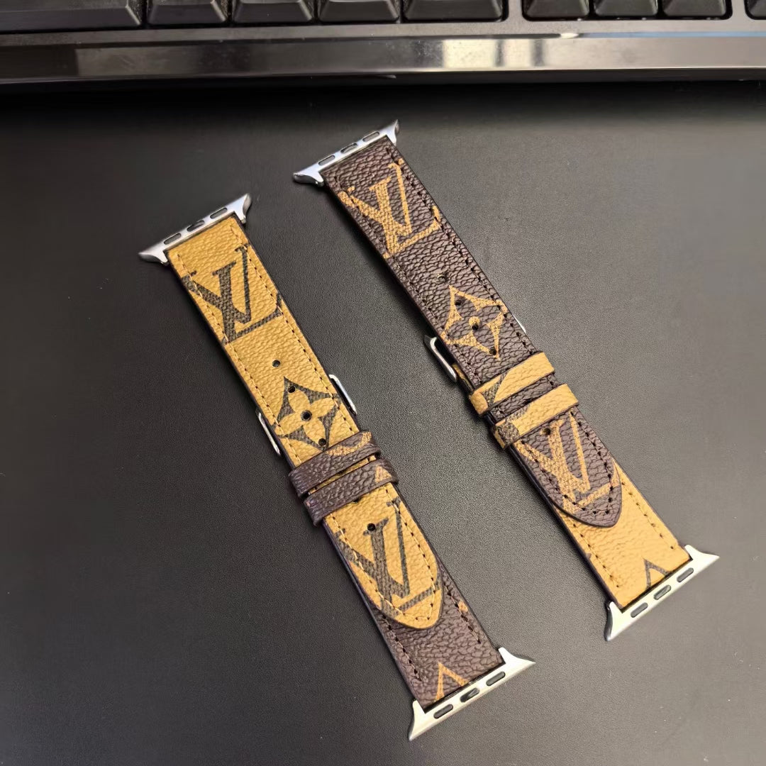 Louis Vuitton Apple Watch Bands Fashion Monogram Leather