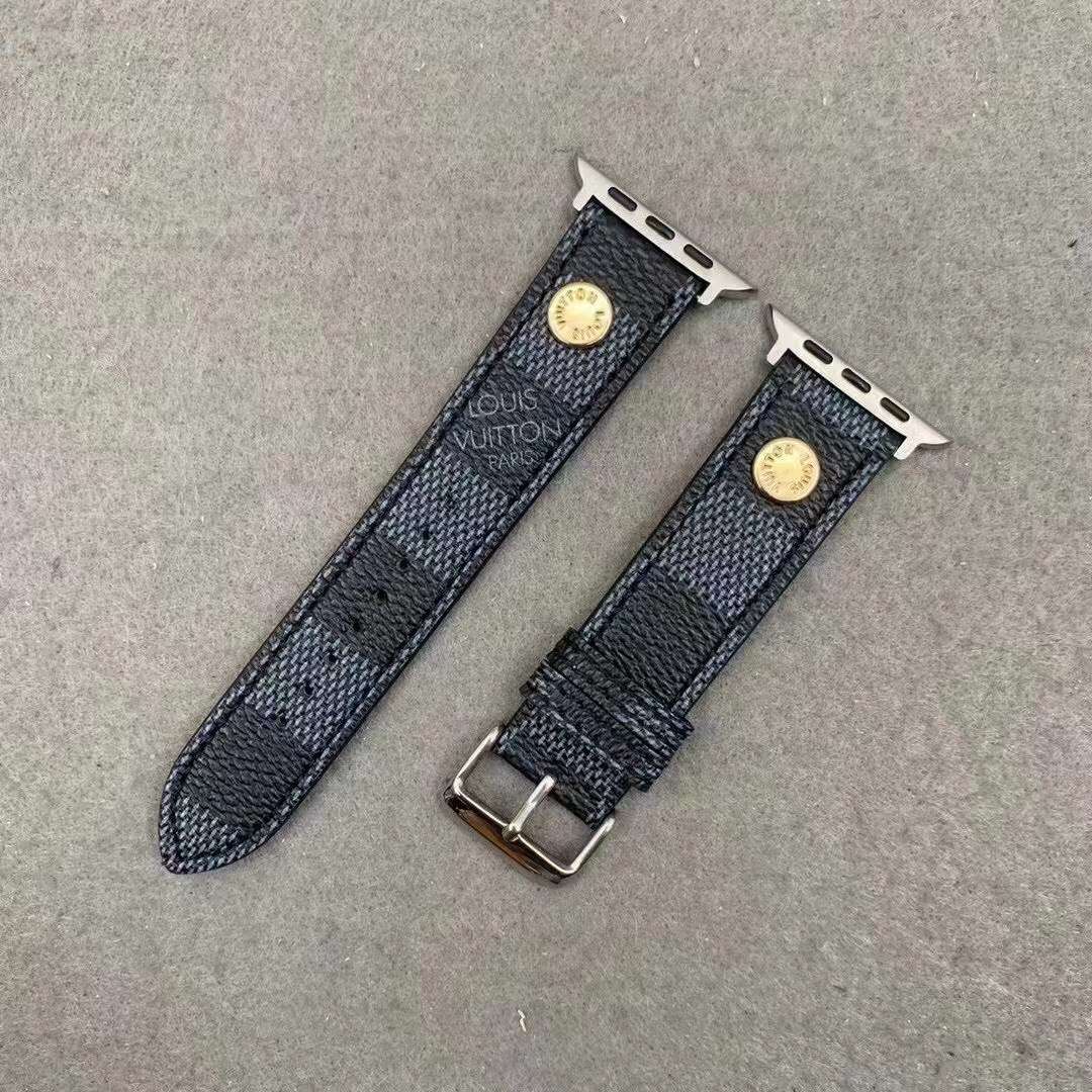 Black Checkered Luxury Apple Watch Band