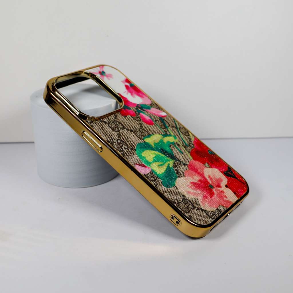 Luxury Bloom iPhone-Hülle für iPhone 11, 12, 13, 14, 15, 16, Pro Max und Plus Serie / Rot 