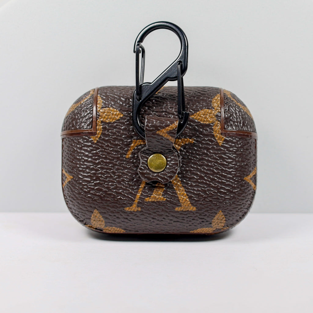 Designer AirPods 2-3-Pro Case Brown LV Monogram