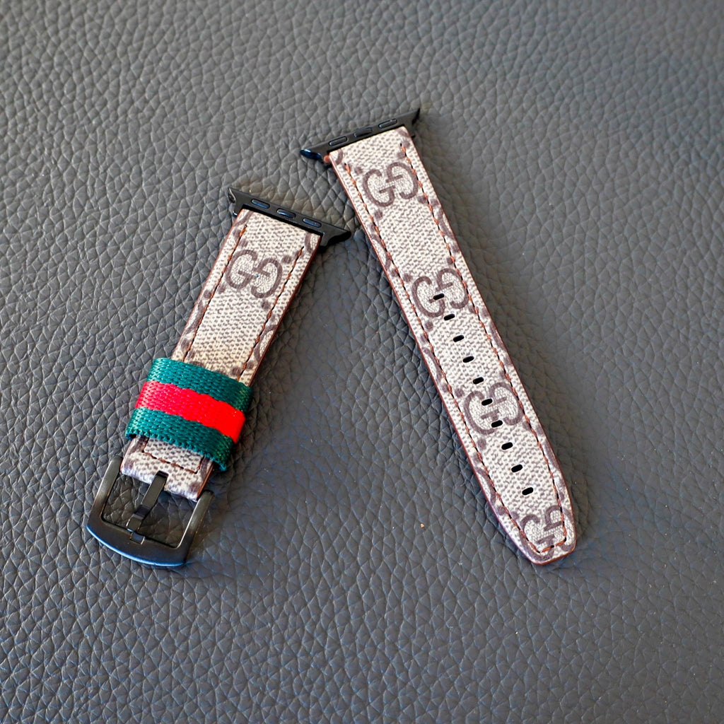 Gucci Apple Watch Band Designer Wrist Strap Canvas
