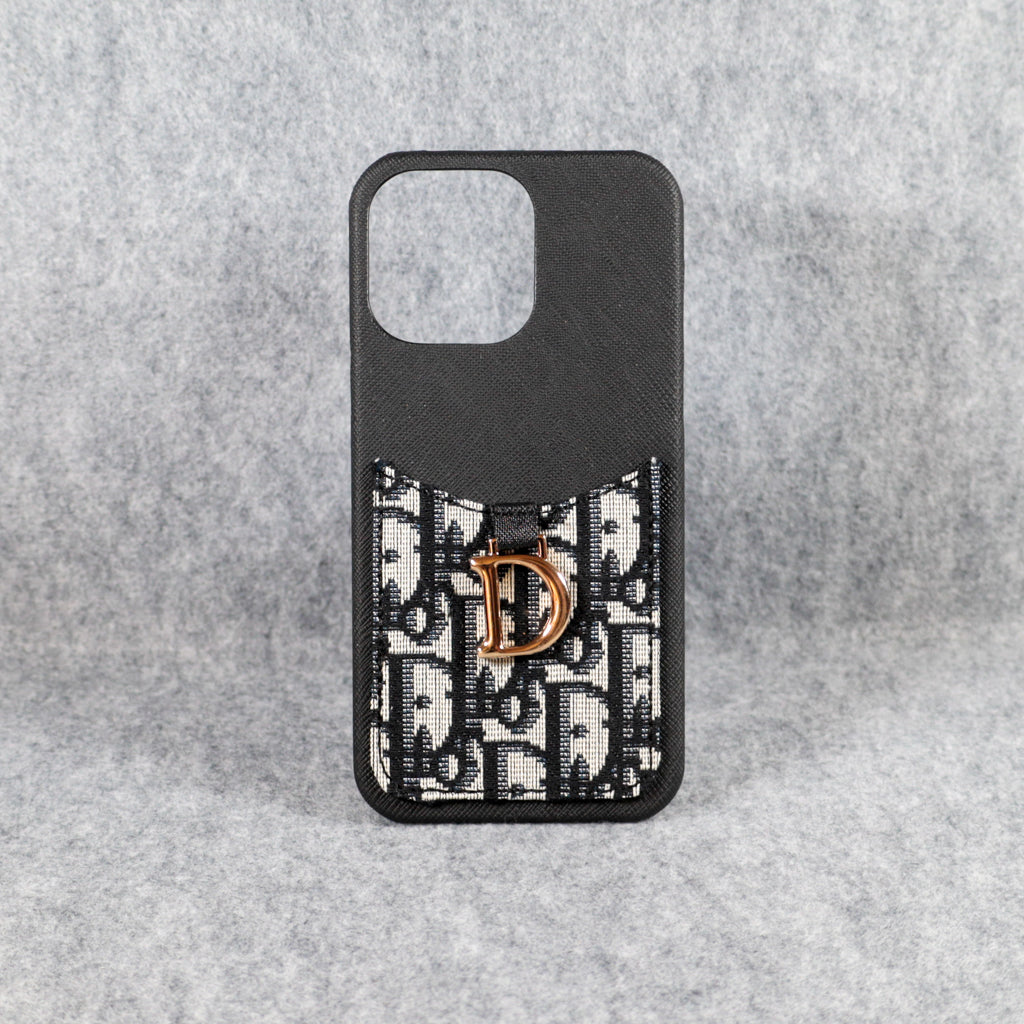 Christian Dior Handyhülle mit Kartenhalter für iPhone 12, 13, 14, 15 Pro Max 