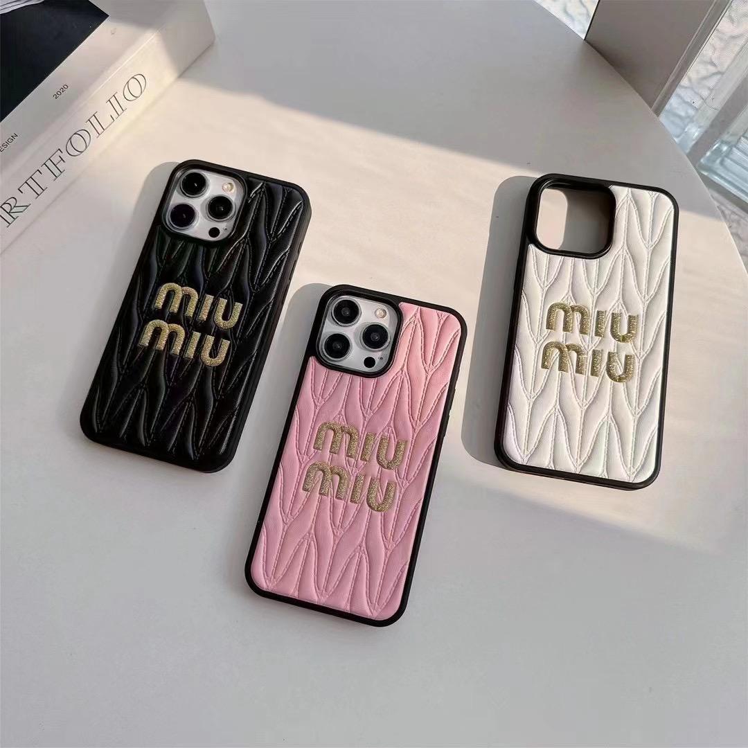 Miu Miu iPhone Case for 13 14 1 5 16 17 Pro Max Plus Series – Sa