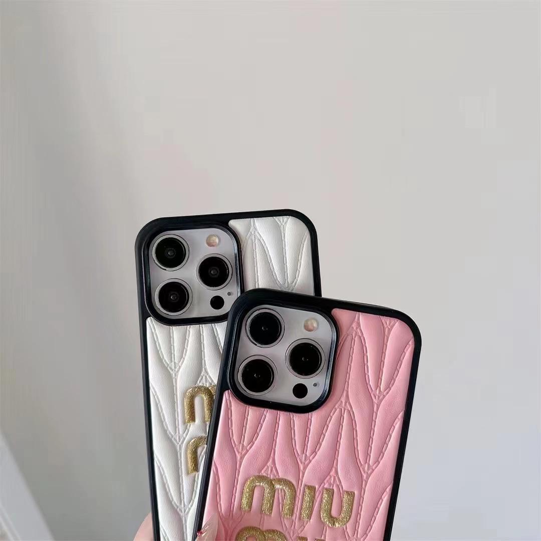 Miu Miu iPhone Case for 13 14 1 5 16 17 Pro Max Plus Series – Sa
