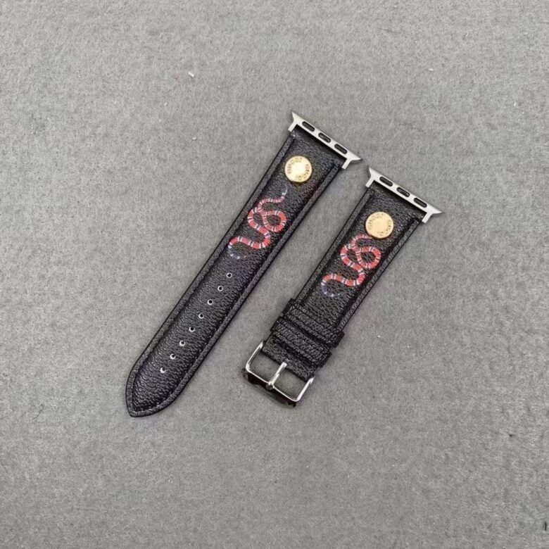 Gucci Apple Watch Strap Embroidery Snake