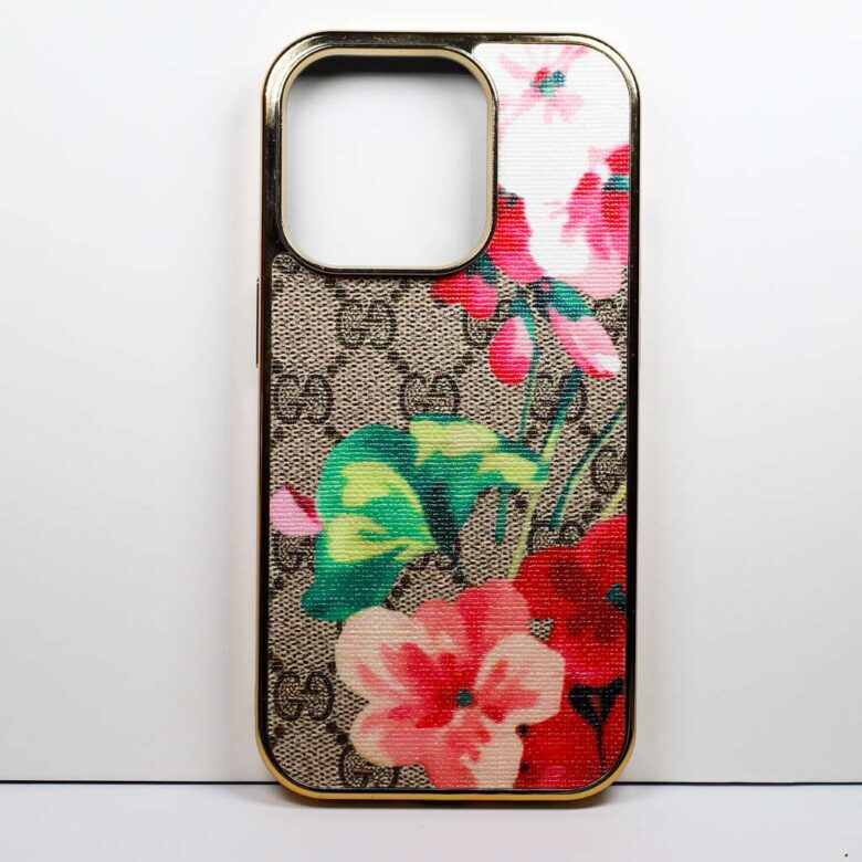 Luxury Bloom iPhone-Hülle für iPhone 11, 12, 13, 14, 15, 16, Pro Max und Plus Serie / Rot 