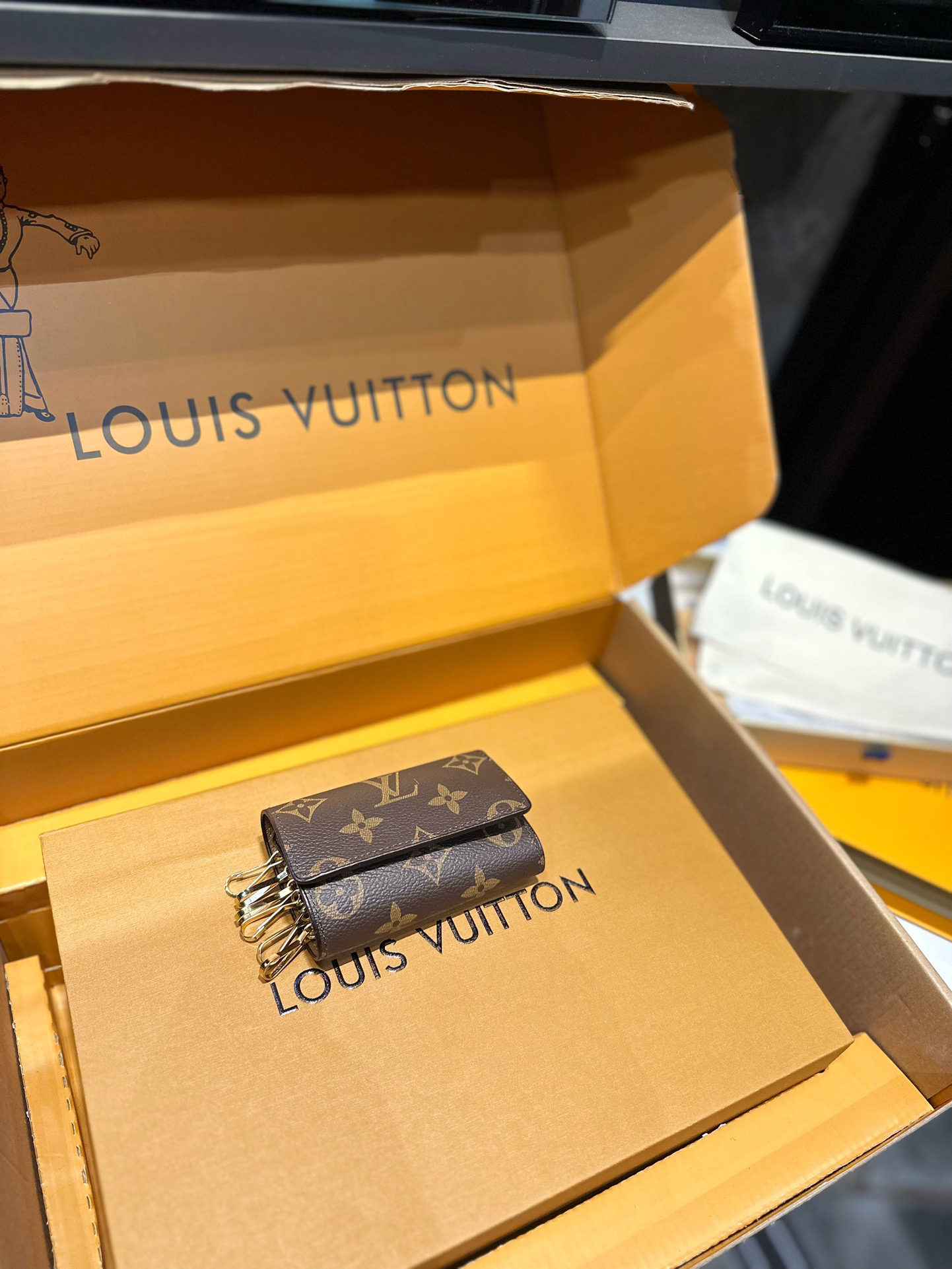 Porte-clés Louis Vuitton 6 clés 